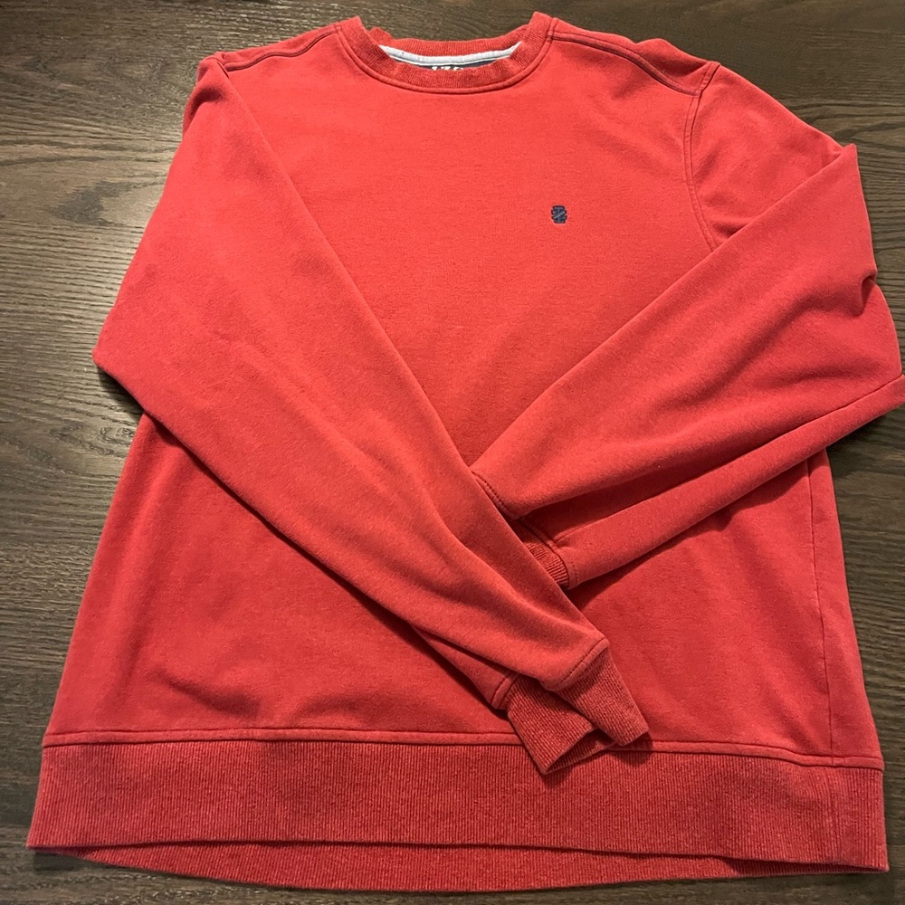 Red Izod Crewneck Sweatshirt.